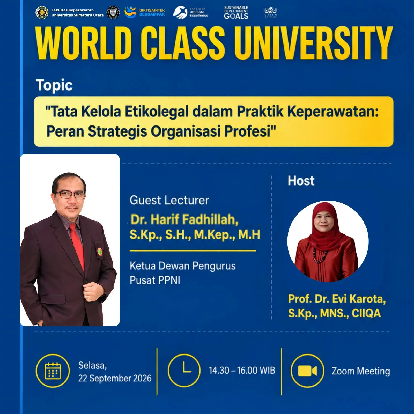 World Class University Fakultas Keperawatan Universitas Sumatera Utara